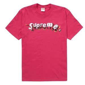 Supreme DS Apes Tee Pink Large